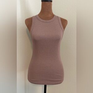 A New Day Women's Ribbed Tank Top - Mushroom Brown